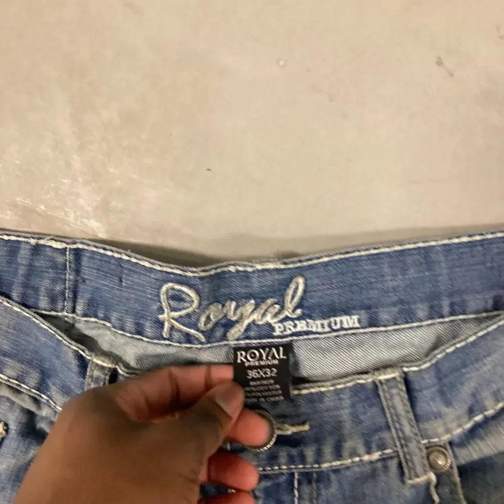 y2k royal premium western Jeans 36x32